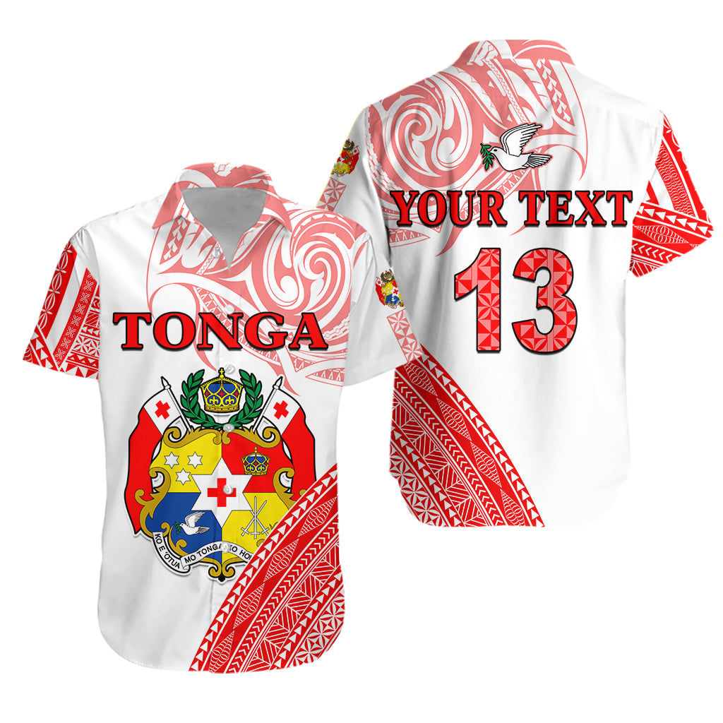 (Custom Text and Number) Tonga Hawaiian Shirt Tongan Pattern Blithesome LT13 Unisex Red - Polynesian Pride