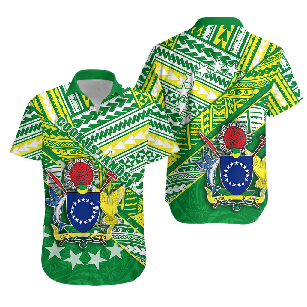Cook Islands Rugby Hawaiian Shirt New Breathable LT13 Unisex Green - Polynesian Pride