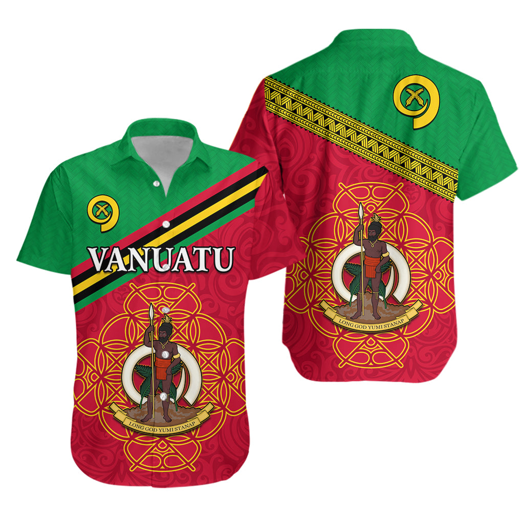 Vanuatu Hawaiian Shirt Pattern Sand Drawing LT13 Unisex Red - Polynesian Pride