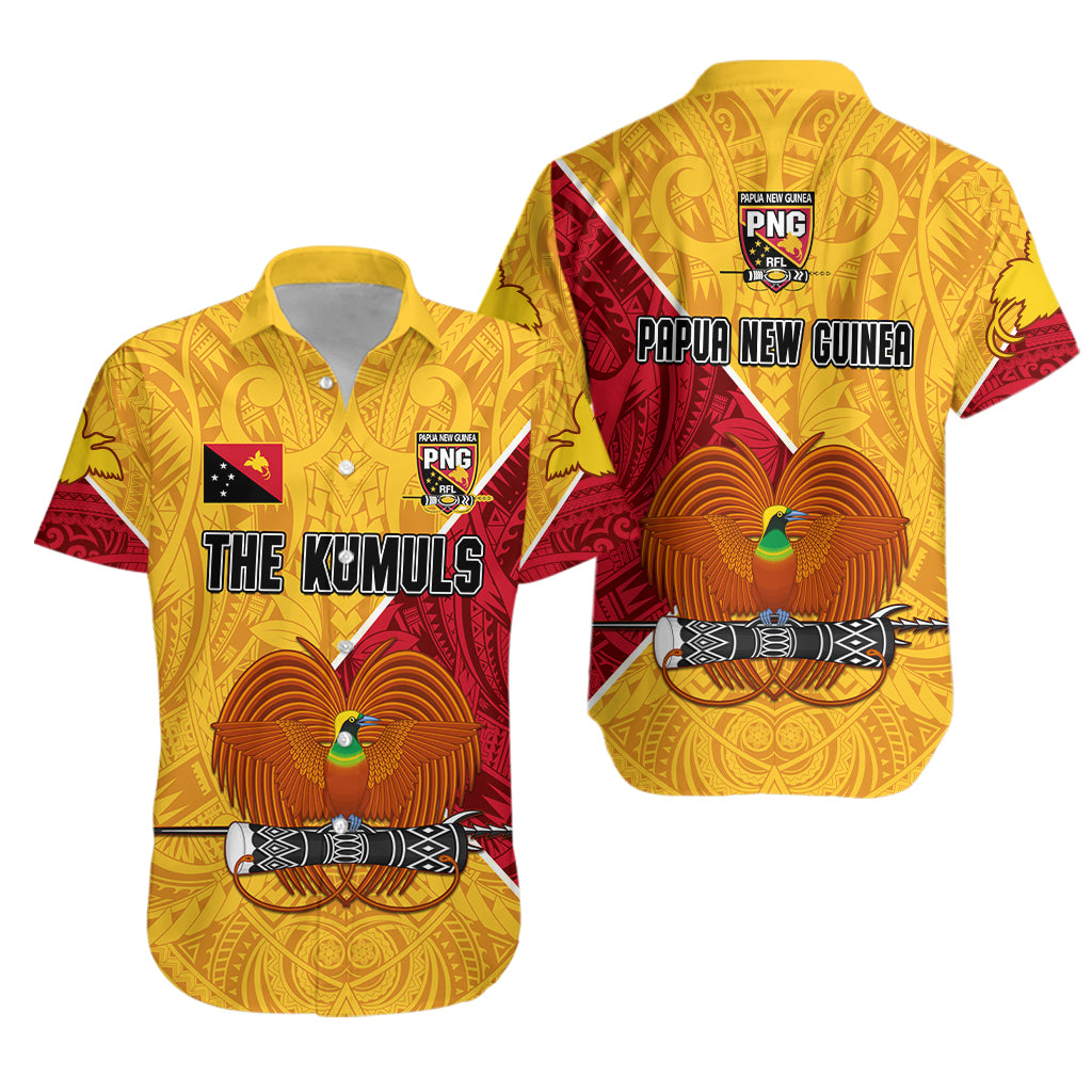 The Kumuls PNG Hawaiian Shirt Papua New Guinea Polynesian Dynamic Style LT14 Unisex Yellow - Polynesian Pride