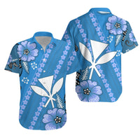 Polynesian Couple Outfits Polynesian Matching Dress and Hawaiian Shirt Hawaii Kanaka with Batik Flower Ver.01 LT13 - Polynesian Pride