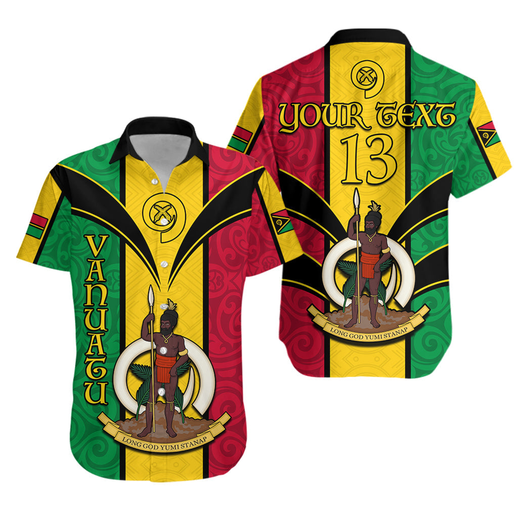 (Custom Text and Number) Vanuatu Hawaiian Shirt Pig Tusk Polynesian LT13 Unisex Yellow - Polynesian Pride