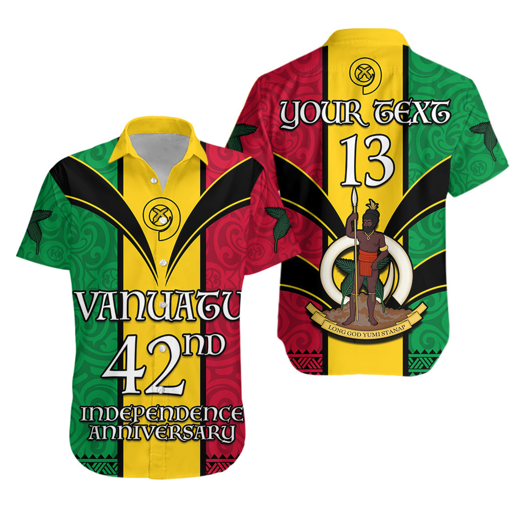 (Custom Text and Number) Vanuatu 1980 Hawaiian Shirt Vanuatuan Independence Day LT13 Unisex Yellow - Polynesian Pride