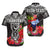 (Custom Personalised) Guam Chamorro Hawaiian Shirt Guaman Latte Stone Tropical Flowers Black Version LT14 Unisex Black - Polynesian Pride