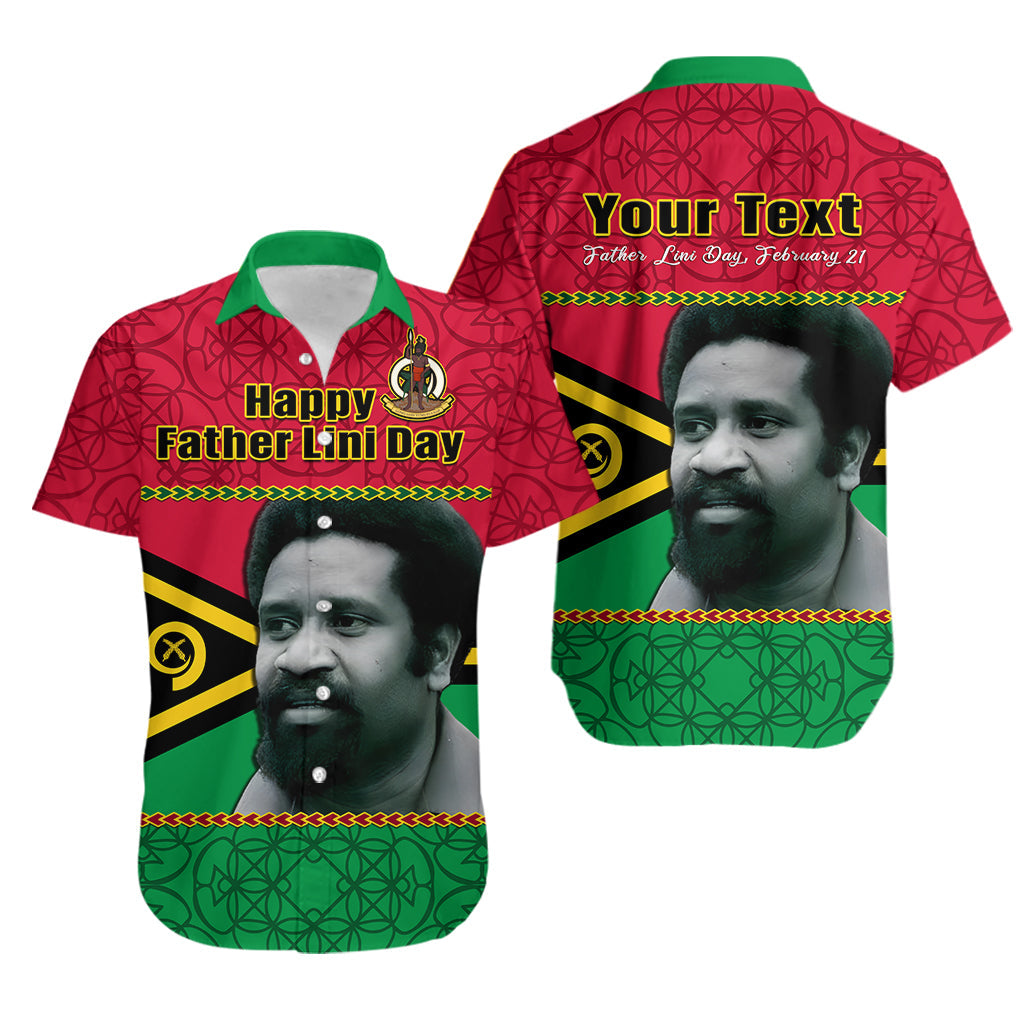 (Custom Personalised) Vanuatu Hawaiian Shirt Vanuatuan Flag Sand Drawing Happy Father Lini Day LT14 Red - Polynesian Pride