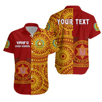 Custom Tonga Vavau High School Matching Dress and Hawaiian Shirt Tongan Ngatu Pattern LT14 - Polynesian Pride