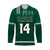 (Custom Text And Number) Hawaii Football Hockey Jersey Kakau Rainbow Warriors Helmet Go Bows LT14 Unisex Green - Polynesian Pride