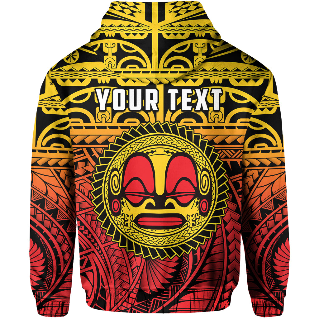 Custom Marquesas Islands Hoodie Mata Tiki Polynesian Pattern LT13 - Polynesian Pride