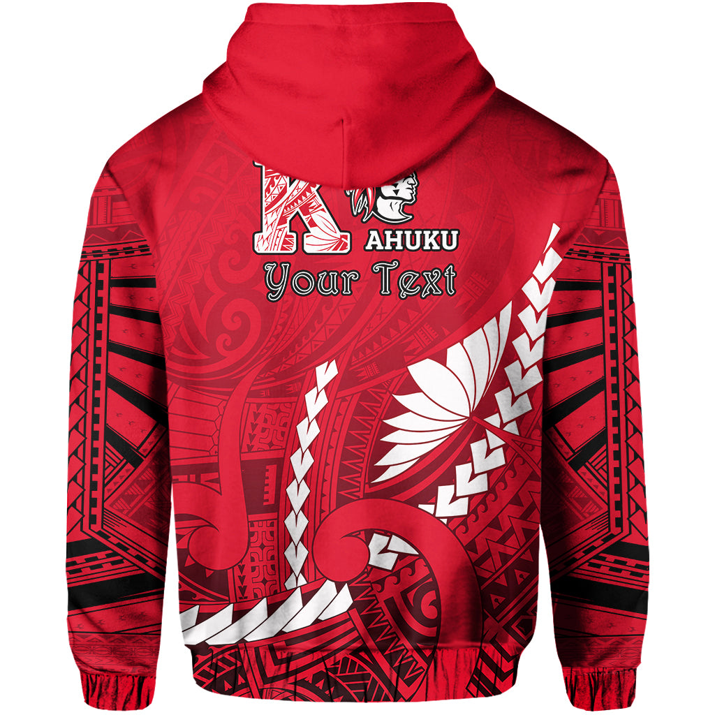 Custom Kahuku Shool Hoodie Enthusiasm Red Raiders LT13 - Polynesian Pride