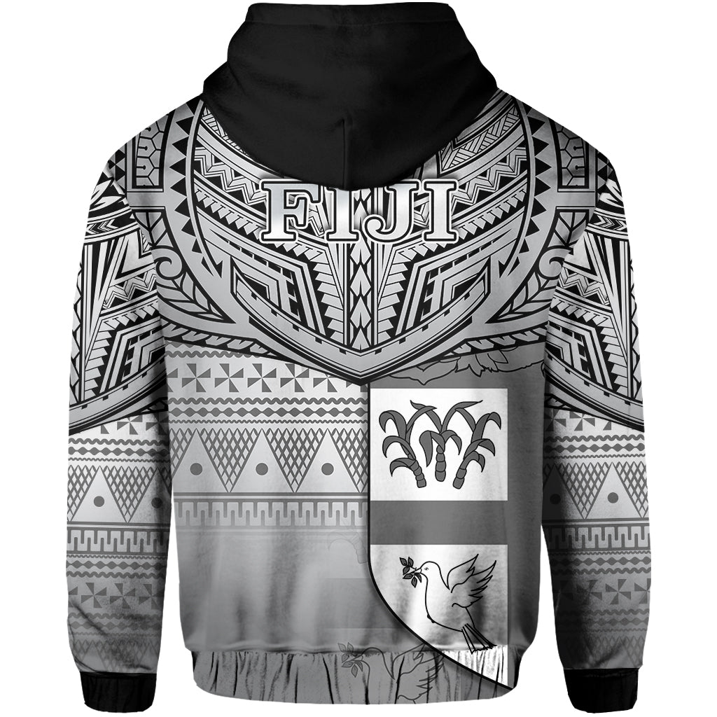 Custom Fiji Creative Zip Hoodie Love Country Version Black LT13 - Polynesian Pride