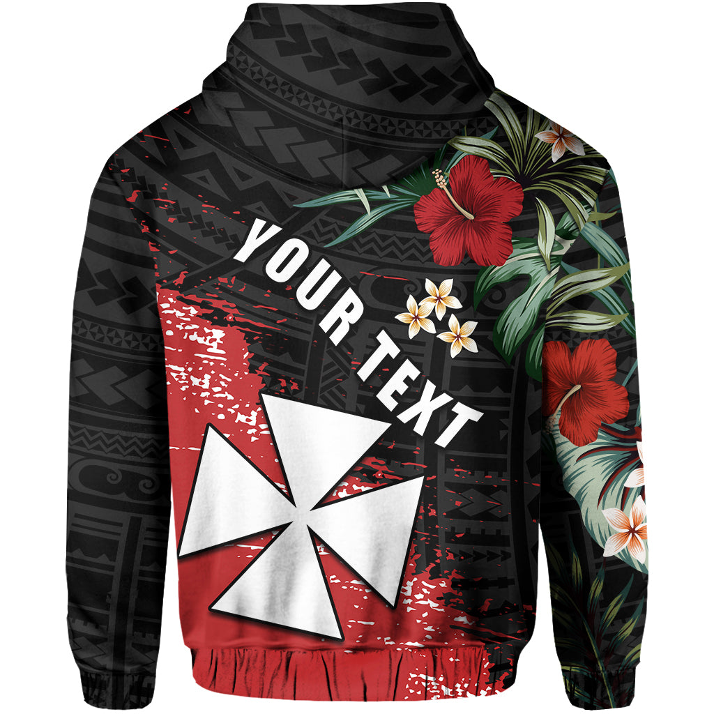 Custom Wallis and Futuna Polynesian Hoodie Fantastic Flowers LT13 - Polynesian Pride