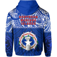 Northern Mariana Islands Zip Hoodie Polynesian CNMI Coat of Arms LT13 - Polynesian Pride