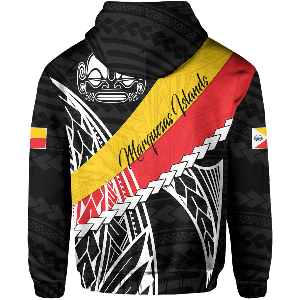Custom Marquesas Islands Zip Hoodie Style Life LT13 - Polynesian Pride