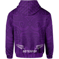 Maori 2021 Hoodie Purple Aotearoa Tattoo LT13 - Polynesian Pride