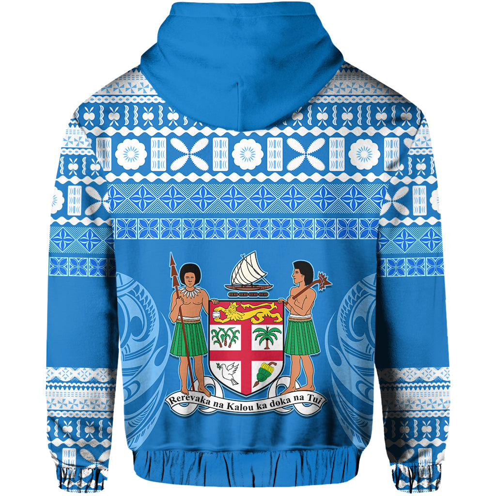Bula Fiji Zip Hoodie Tapa Pattern LT13 - Polynesian Pride