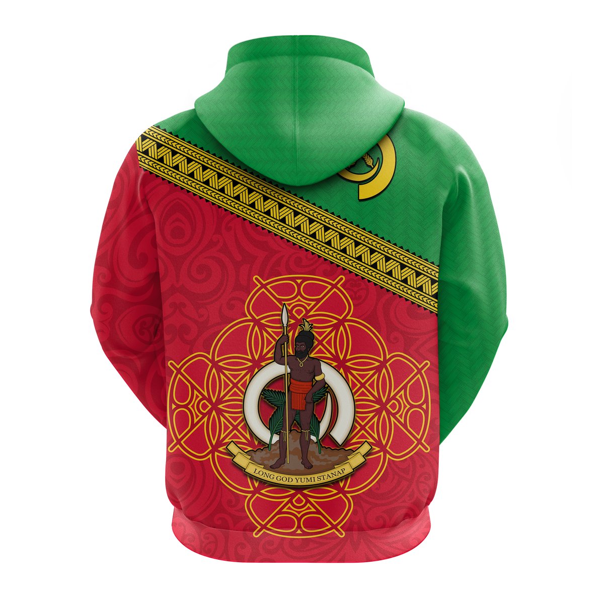 Vanuatu Hoodie Pattern Sand Drawing LT13 - Polynesian Pride