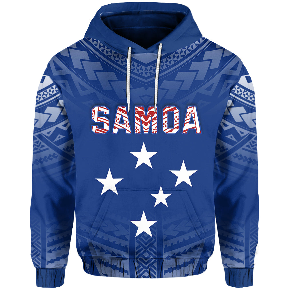 Custom Samoa Hoodie Simple Polynesian Custom Text and Number LT13 - Polynesian Pride