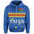 Custom Tafea Province Hoodie Vanuatu Pig Tusk Polynesian Flag Style LT14 Hoodie Blue - Polynesian Pride