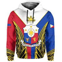 Custom Philippines Hoodie Sun Rayonnant LT13 - Polynesian Pride