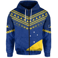 Tokelau Rugby Zip Hoodie Impressive Sport LT13 Unisex Blue - Polynesian Pride