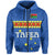 Custom Tafea Province Hoodie Vanuatu Pig Tusk Polynesian Flag Style LT14 Zip Hoodie Blue - Polynesian Pride