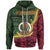Vanuatu Hoodie Seal of Vanuatu Polynesian Patterns Unisex Green - Polynesian Pride