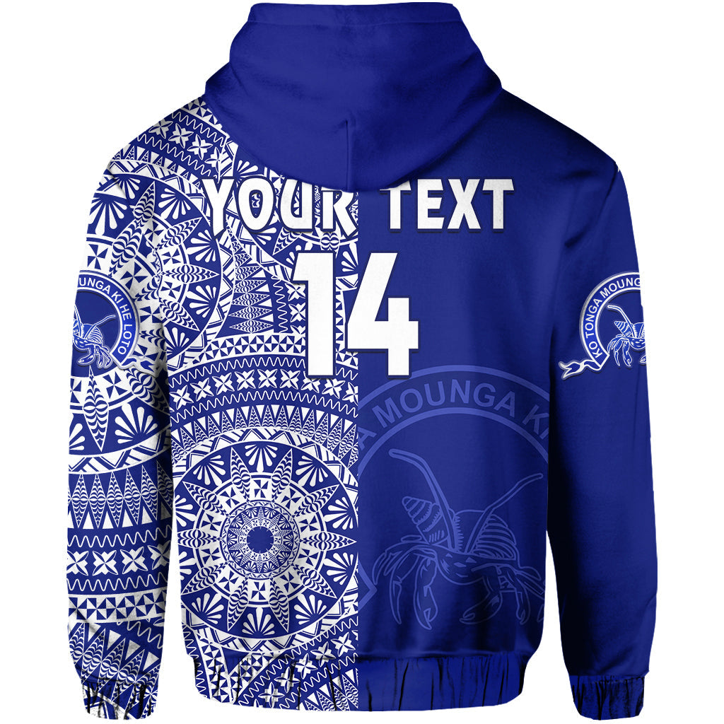 (Custom Text and Number) Queen Salote Tonga College Hoodie Class of Year Tongan Ngatu Pattern LT14 - Polynesian Pride