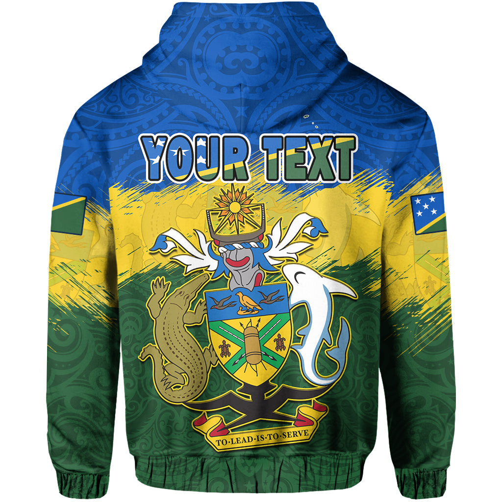 Custom Solomon Islands Hoodie Happy 44th Independence Anniversary Polynesian Pattern LT14 - Polynesian Pride