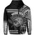 Custom Hawaii Hoodie Kakau Warrior Helmet Gradient White Polynesian LT14 - Polynesian Pride