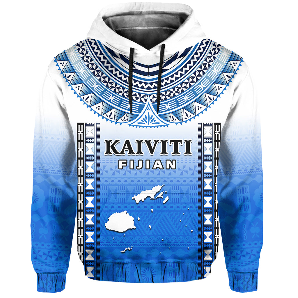 Custom Text and Number Fiji Hoodie Kaiviti Fijian Special Tapa Pattern LT14 - Polynesian Pride