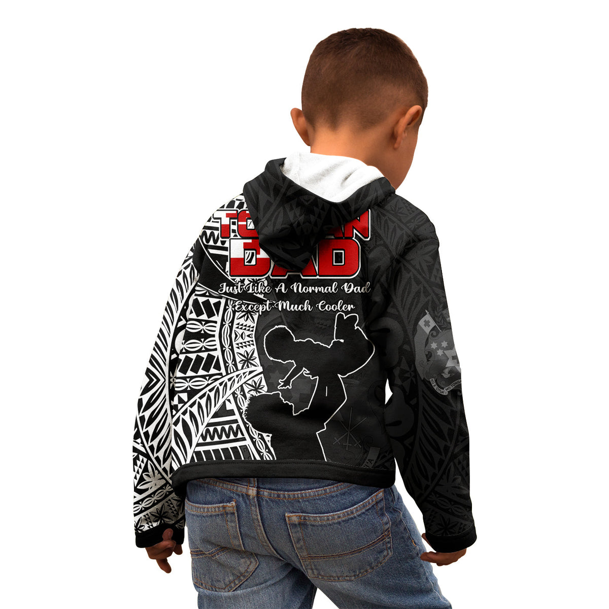 Tonga Hoodie KID Happy Tongan Fathers Day LT13 - Polynesian Pride