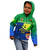 Malampa Fiji Day Hoodie KID Vanuatu Polynesia mix Flowers LT13 Green - Polynesian Pride