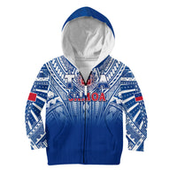 Samoa Rugby Hoodie KID Toa Samoa Polynesian Pacific Navy Version LT14 - Polynesian Pride