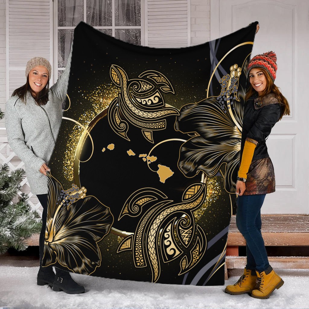 Hawaii Gold Galaxy Premium Blanket - Cato Style - AH - Polynesian Pride