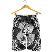 Hawaii Anchor Hibiscus Flower Vintage Men's Shorts - AH - Polynesian Pride