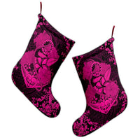 Hawaii Anchor Hibiscus Flower Vintage Christmas Stocking - AH - Pink - Polynesian Pride