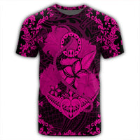 Hawaii Anchor Hibiscus Flower Vintage T Shirt Pink - Polynesian Pride