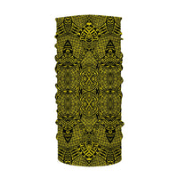 Hawaii Bandana Polynesian Lauhala Mix Yellow One Size Yellow - Polynesian Pride