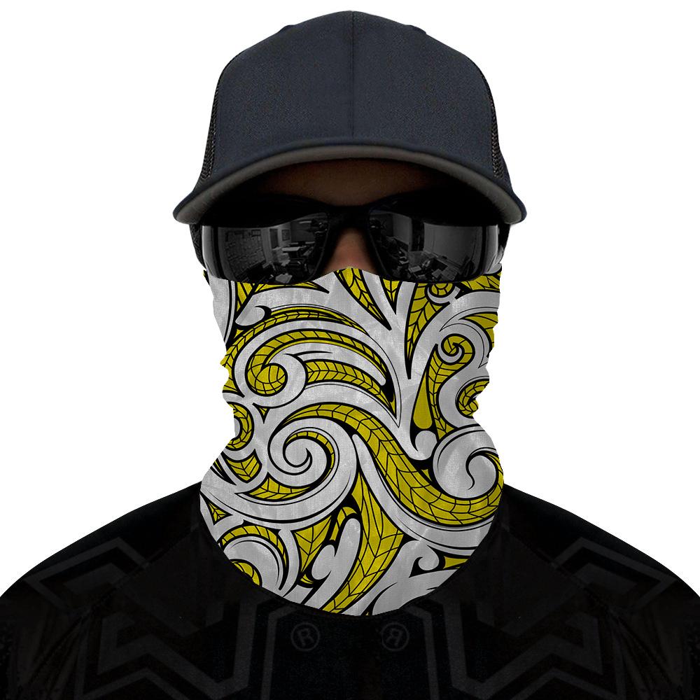 Hawaii Bandana Polynesian Maori Ethnic Ornament Yellow - Polynesian Pride