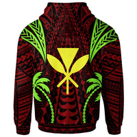 Hawaii Zip up Hoodie Blood Runs Through My Veins Style Flag - Polynesian Pride