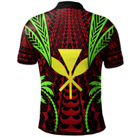 Hawaii Polo Shirt Blood Runs Through My Veins Style Flag - Polynesian Pride