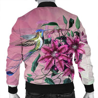 Hawaii Clematis Humming Bird Bomber Jacket - AH - Polynesian Pride