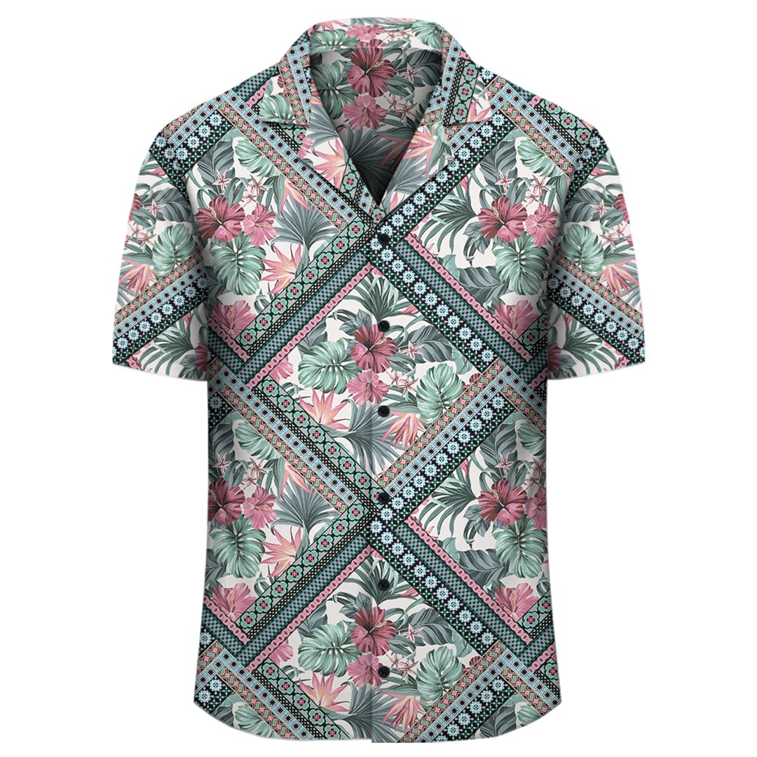 Hawaii Exotic Tropical Flowers In Pastel Colors Hawaiian Shirt - Polynesian Pride