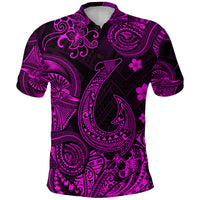 Hawaii Fish Hook Polynesian Polo Shirt Unique Style Pink LT8 - Polynesian Pride