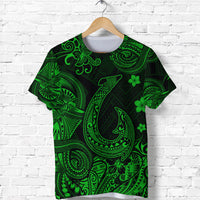 Hawaii Fish Hook Polynesian T Shirt Unique Style Green LT8 - Polynesian Pride