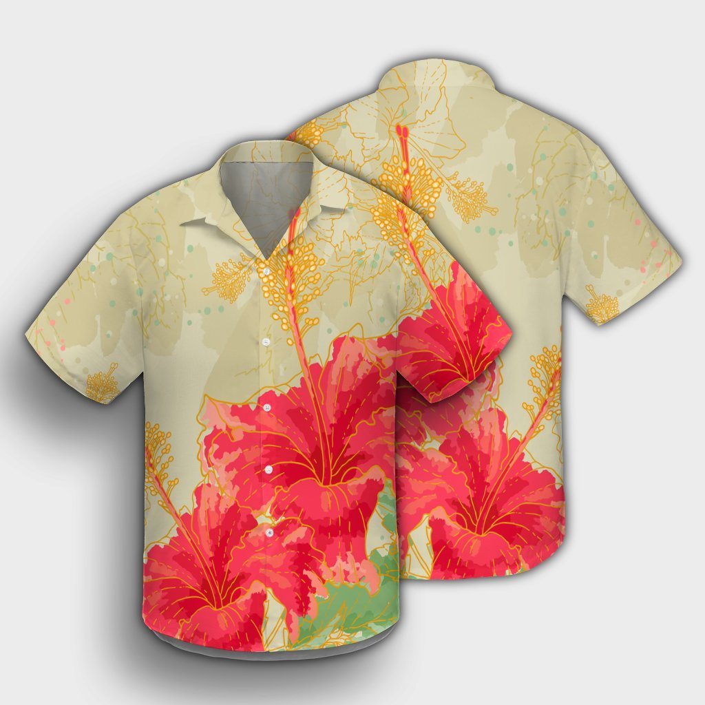 Hawaii Flower Hibiscus Hawaiian Shirt - AH - Polynesian Pride