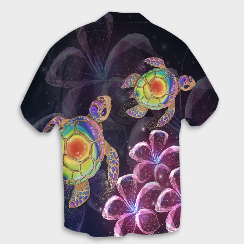 Hawaii Galaxy Turtle Hibiscus Hawaiian Shirt - AH - Polynesian Pride