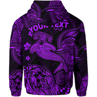 Custom Hawaii Hammer Shark Polynesian Zip Hoodie Unique Style Purple LT8 - Polynesian Pride
