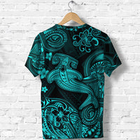 Hawaii Hammer Shark Polynesian T Shirt Unique Style Turquoise LT8 - Polynesian Pride