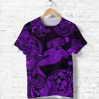 Hawaii Hammer Shark Polynesian T Shirt Unique Style Purple LT8 - Polynesian Pride